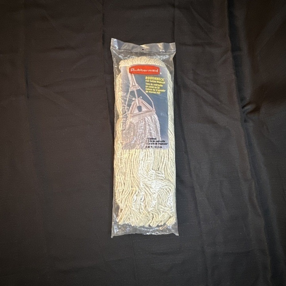 Vintage 1998 Rubbermaid Roughneck #32 Cotton Mop Head NOS Sealed X102